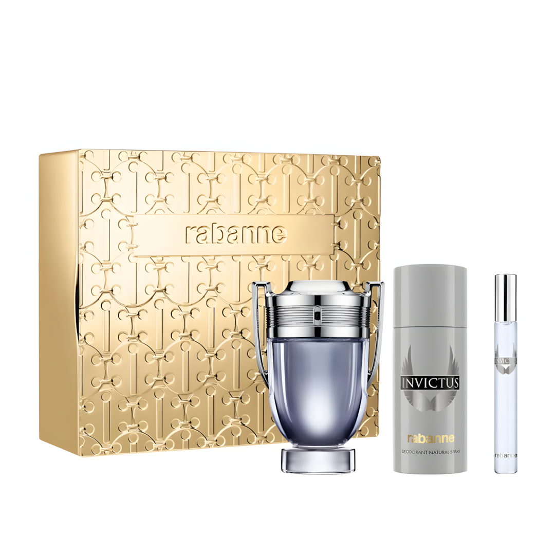 Invictus Set Metal 3-piezas EDP 100ml Hombre