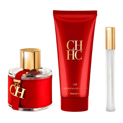 CH Estuche 3 Piezas Dama EDT 100ml + Body Lotion 100ml + Miniatura 10ml
