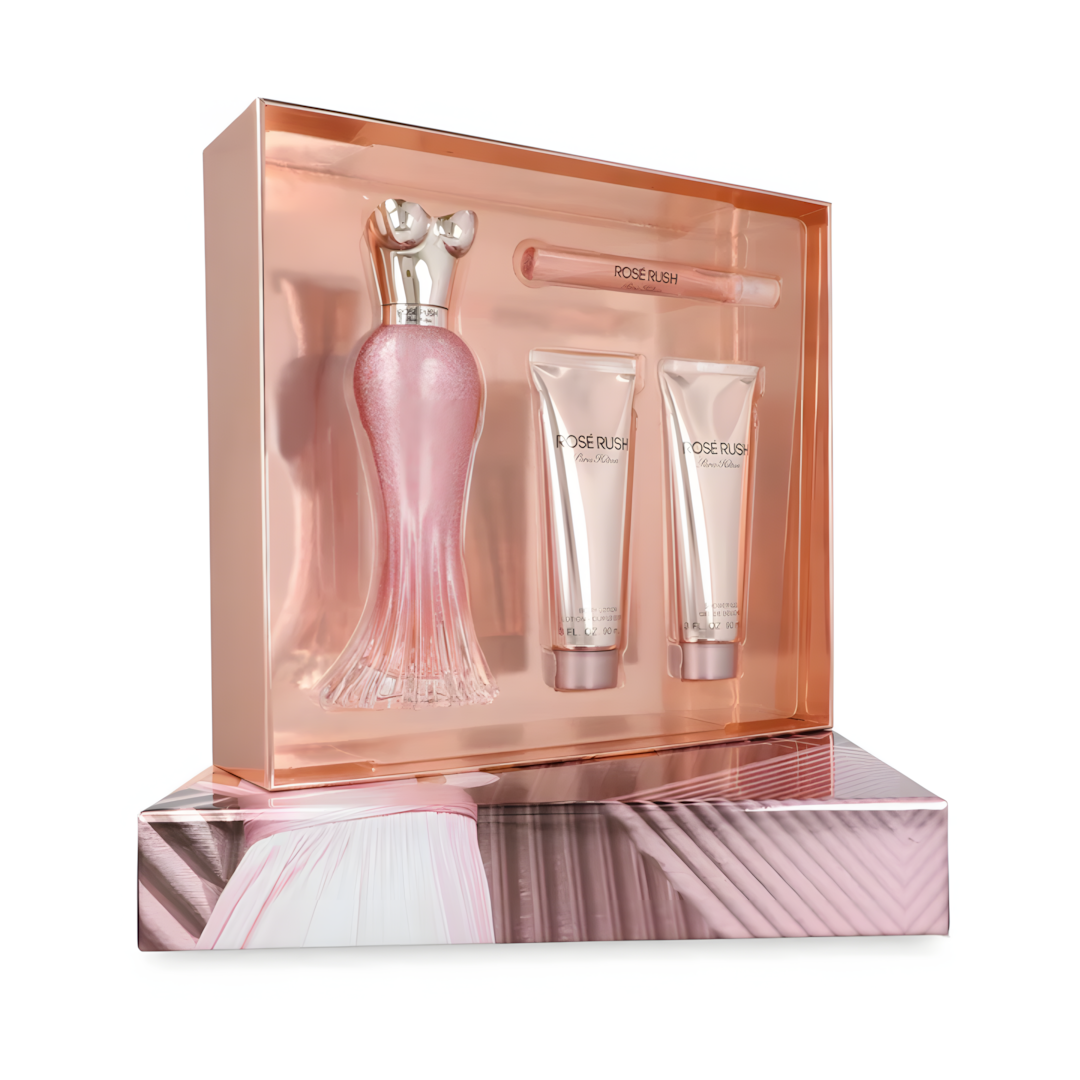Paris Hilton Rose Rush Set 4 piezas Dama EDP