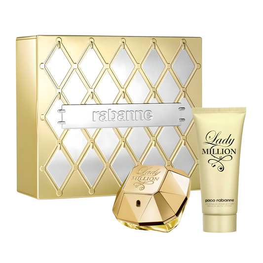 Lady Million Metal SET Dama 2 Piezas EDP 80ml + Body Lotion 100ml