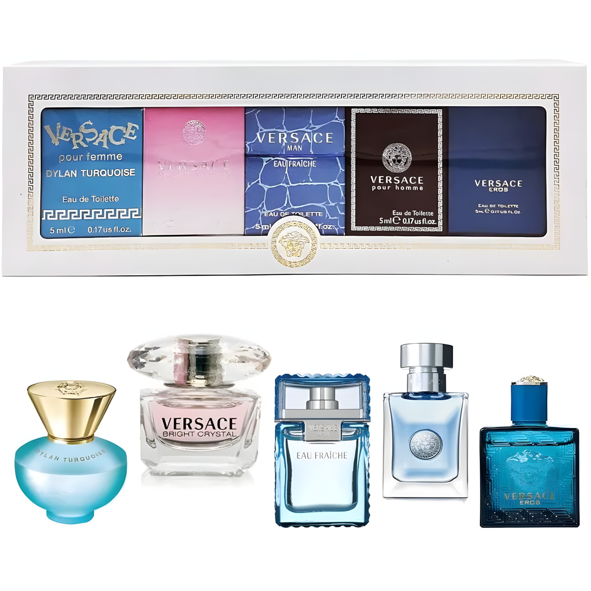 Versace Mini Set 5 piezas Unisex